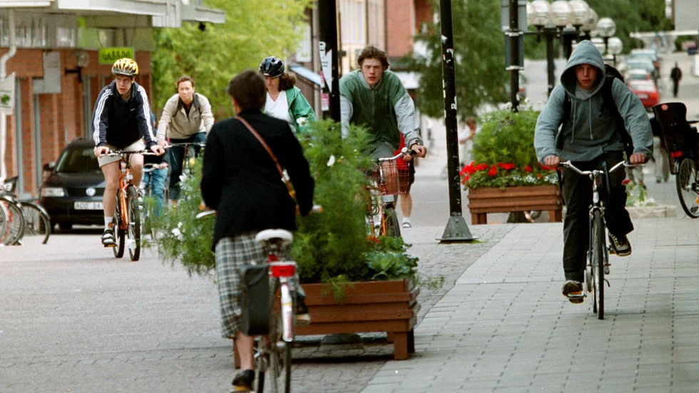 Grönt på Storgatan i Luleå. Men den behöver bli ännu grönare, enligt insändaren.