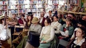 Steampunkafton på English Bookshop i Uppsala.