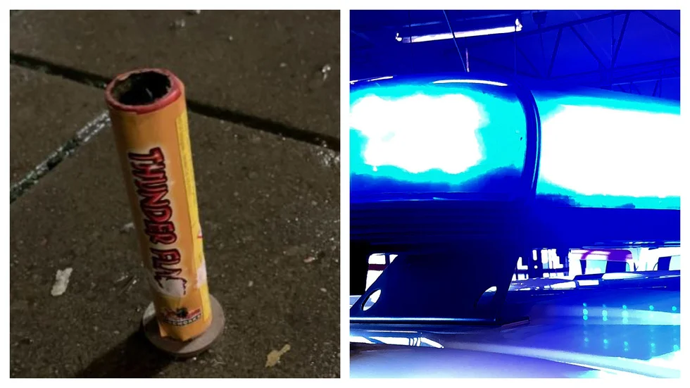 Polisen pratade med fem ungdomar som kastade smällare mot hus i Svärtinge. En av pojkarna är misstänkt för brott.