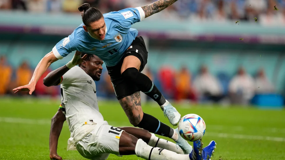 Daniel Amartey satte stopp för Uruguays slutspelsdrömmar.