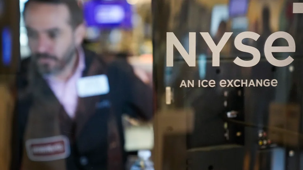 Börserna på Wall Street gick åt olika håll på måndagen. Arkivbild