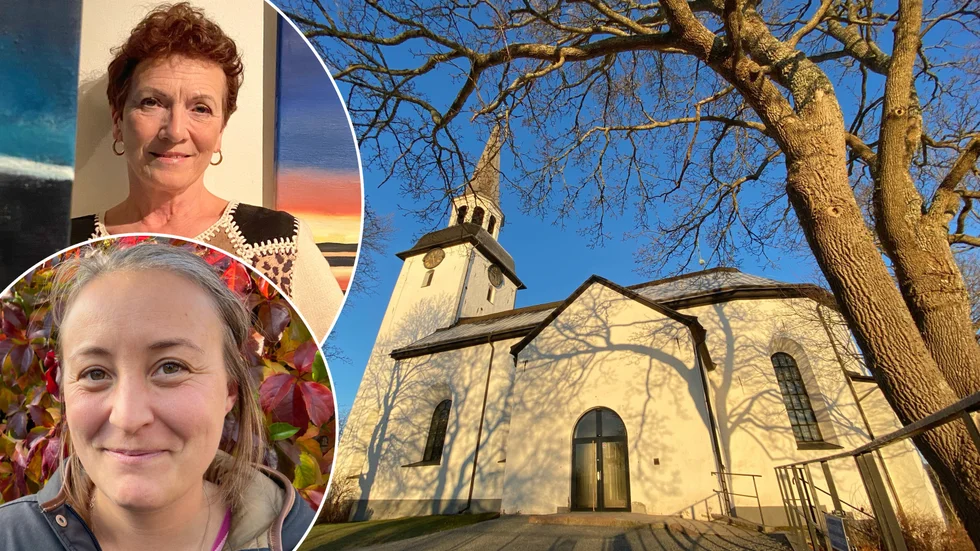 Om diskussionen i Facebookgruppen Vi i Mariefred är en temperaturmätare, så finns det ett starkt engagemang för att hålla traditionen med en luciakonsert i kyrkan vid liv. Infällda i bilden är Marianne Philp från Mariefreds Rotaryklubb och Elise Lindkvist, präst inom Mariefreds församling. Arkivbilder.