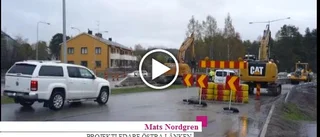 Se: Trafikkaos i Luleå – i flera veckor