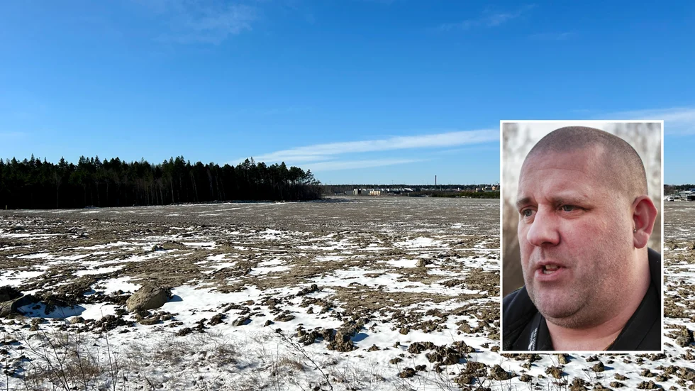 Jonas Törnvall säger att den tilltänkta ytan på Lövåsen är mellan 2,5 till 4,5 hektar. 