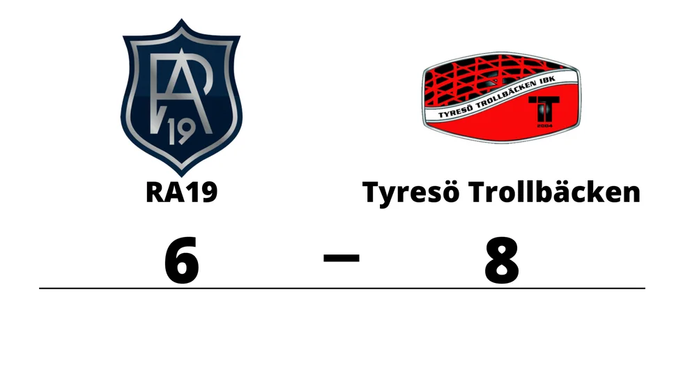 Rosersberg Arlanda IBK förlorade mot Tyresö Trollbäcken IBK
