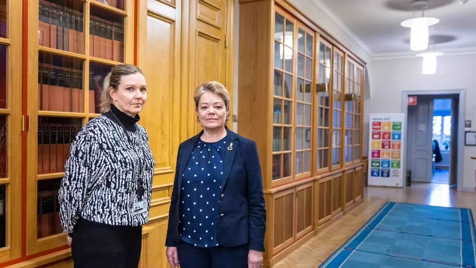 Riskerar att bli en bromskloss för utvecklingen. Karin Börjesson, chef för samhällsavdelningen och Norrbottens landshövding Lotta Finstorp efterlyser extra resurser.