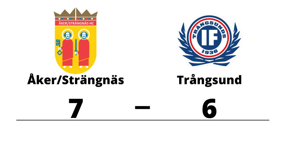 Åker/Strängnäs HC vann mot Trångsunds IF