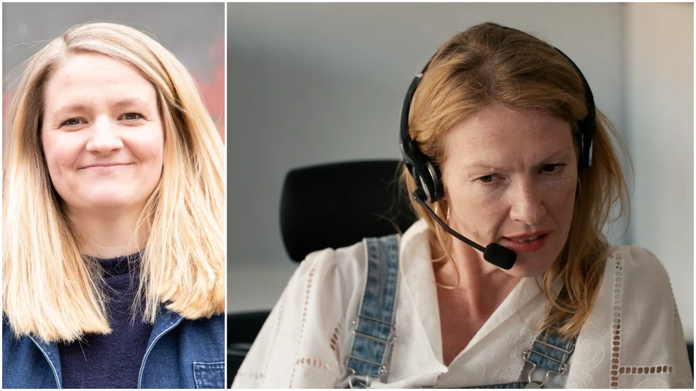 Sara André är en av de kuratorer från Bris som medverkar i filmen "Det stora och det lilla", regisserad av Ellen Fiske (till vänster) och Ellinor Hallin.