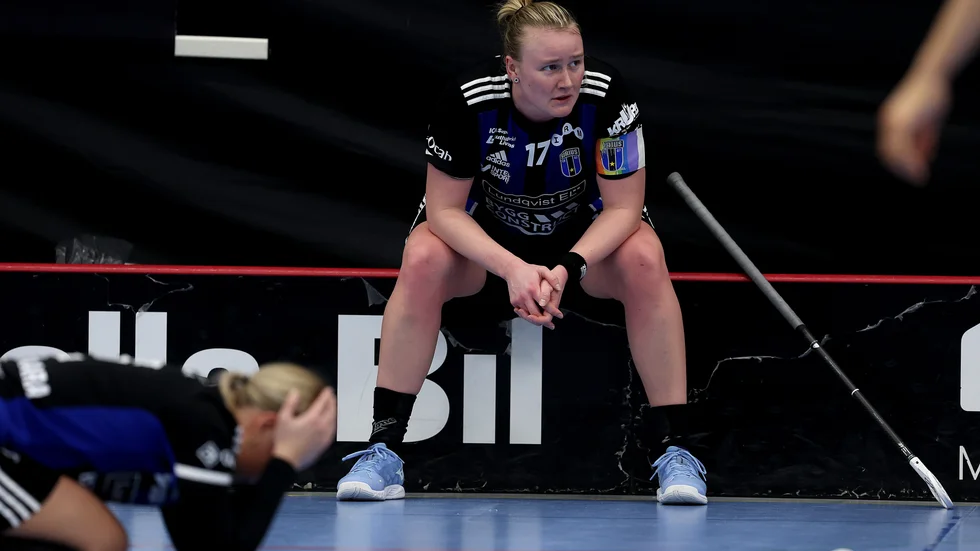 Klara Molin efter det tunga slutet mot Nacka. 