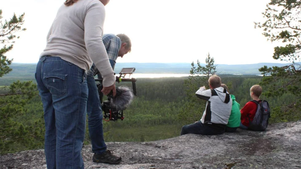 PRODUKTION. Här producerades filmen med Cre8it:s Björn Lindfors vid kameran.