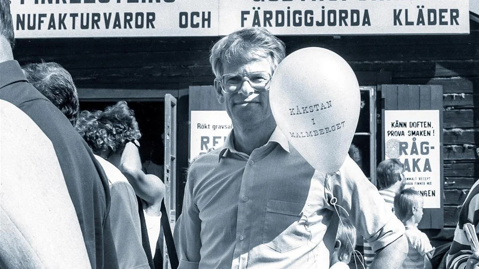 Storfrämmat. Statsminister Ingvar Carlsson på besök i kåkstan.