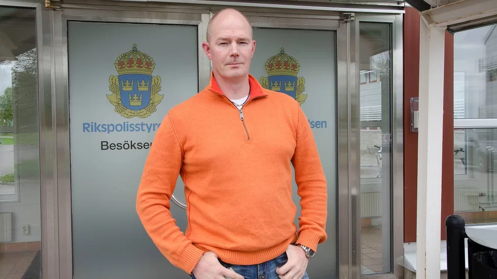 VÄNTAR. Anders Kuoppa, kommissarie vid ATK-sektionen i Kiruna, inväntar analysen av det misstänkta brevet.