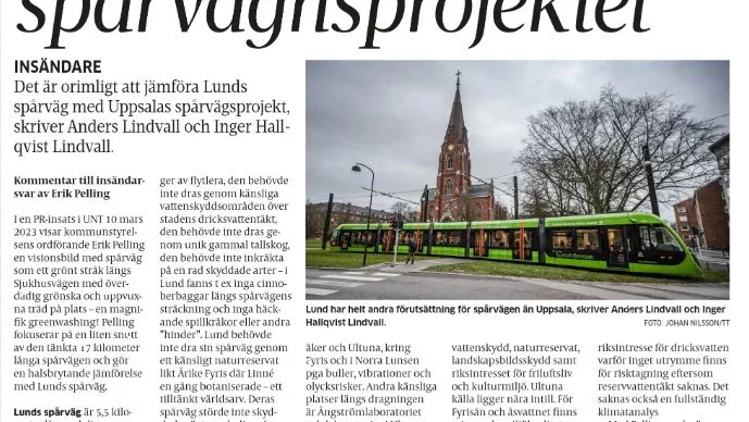 Från UNT den 19 mars.