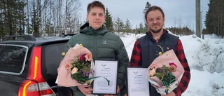 Piteåborna Marcus och Tony prisades på Jaktgalan i Järvsö 