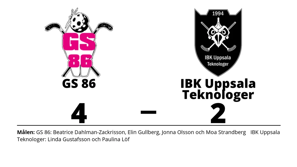 GS 86 AIF vann mot IBK Uppsala Teknologer