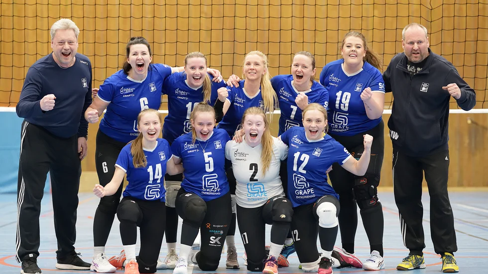 KFUM Skellefteås seriesegrande division II-gäng. 