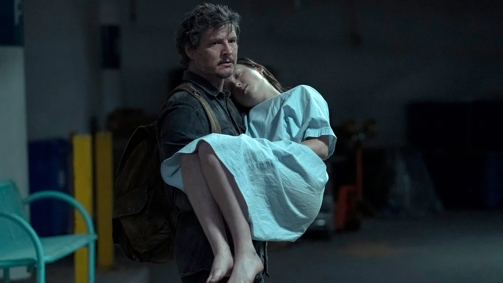 Pedro Pascal och Bella Ramsey i "The last of us."