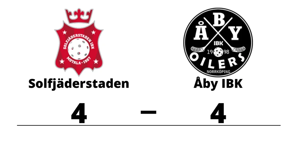 Solfjäderstaden IBK U-lag spelade lika mot Åby IBK Ungdom U