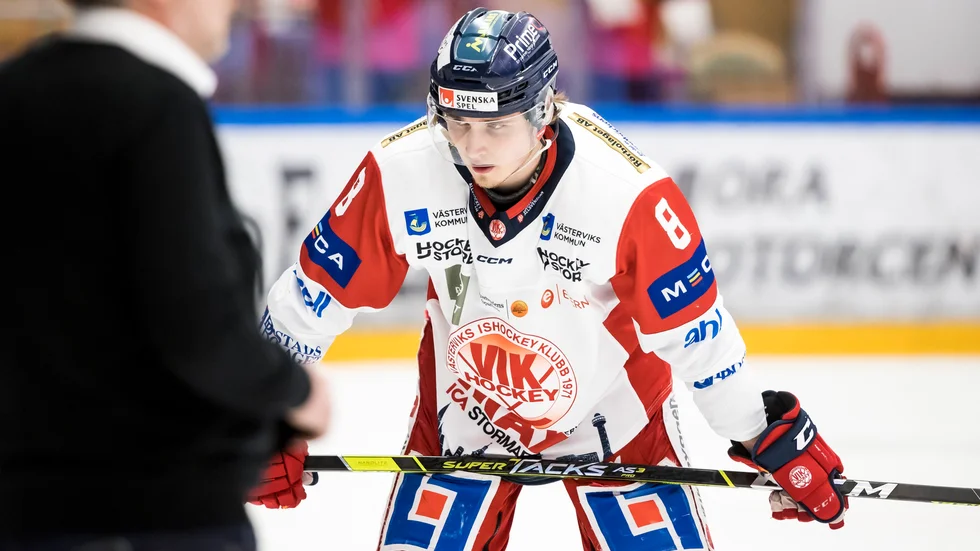William Wiå fick bästa läget för VIK att spräcka nollan, men det blev ingen utdelning den här gången.