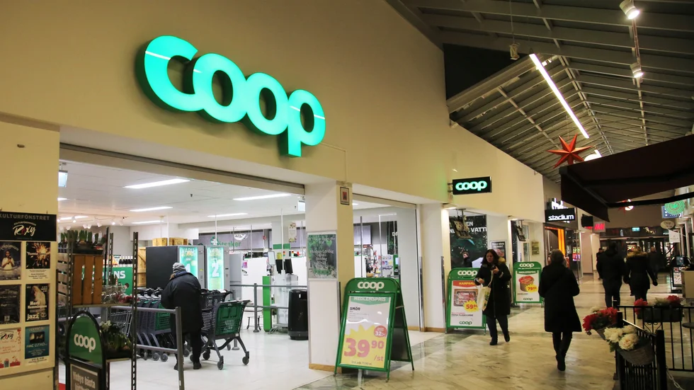 Coops butik på östercentrum i Visby galleria.