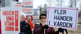Gällivarebor marscherade för jobb