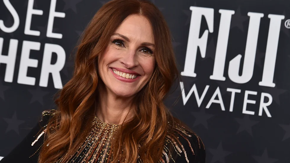 Julia Roberts skickar en hälsning till det ukrainska folket. Arkivbild.