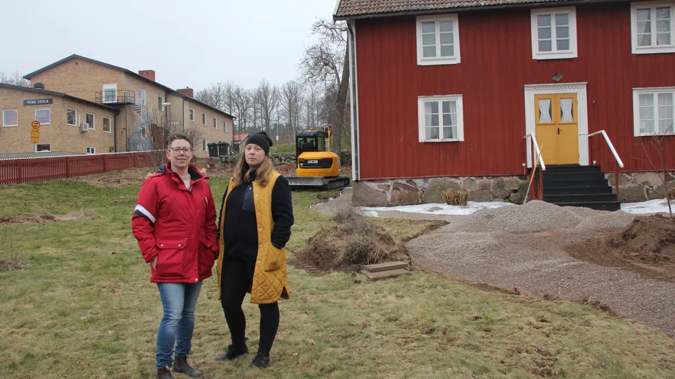 Närheten mellan skolan och Bostället är en förutsättning för att det ska fungera, tycker Sara Schörling och Madelene K Askevik.
