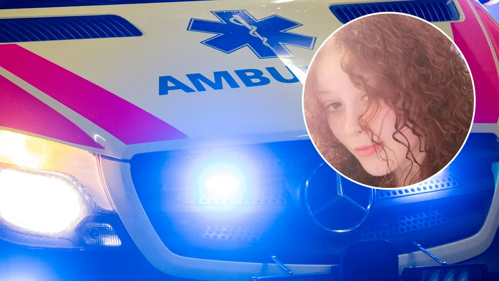 Mopedisten Nemi Ervik Sjödelius, 15, hamnade med ansiktet i marken när hon tvingades bromsa för en bilist som inte väjde.