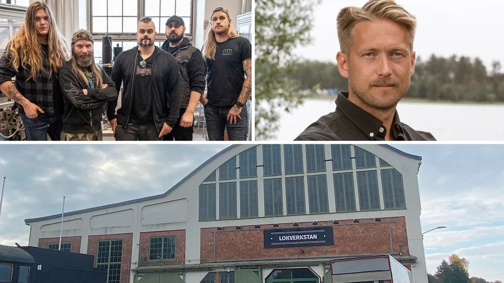 Jonny Johansson, vd på arrangerande Play Reklam & Event AB, är mycket nöjd med Sabatons spelning i Lokverkstan i Motala på lördagen. Arkivbilder.