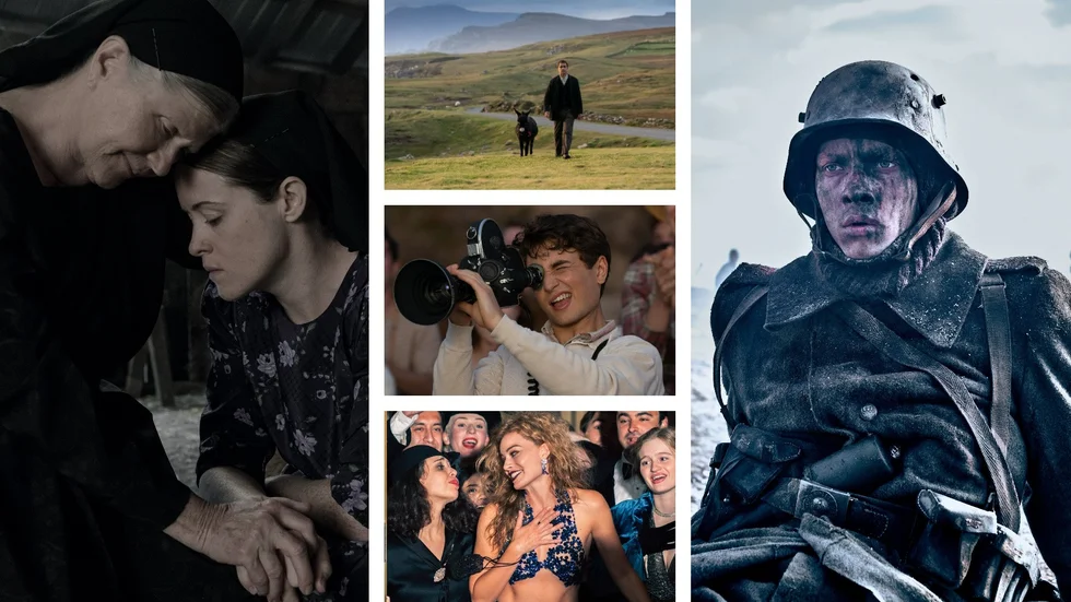 Högaktuella filmer inför Oscarsgalan: "Women talking", The banshees of Inisherin", "The Fabelmans", "Babylon" och "På västfronten intet nytt".  
