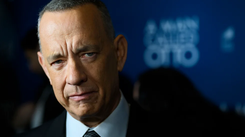 Tom Hanks under "A man called Otto"-premiären i Stockholm. Priset fick han dock för "Elvis". Arkivbild.