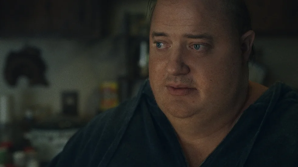 Brendan Fraser i "The whale". Pressbild.