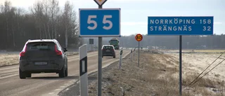 Väg 55 söderut en av de farligaste sträckorna