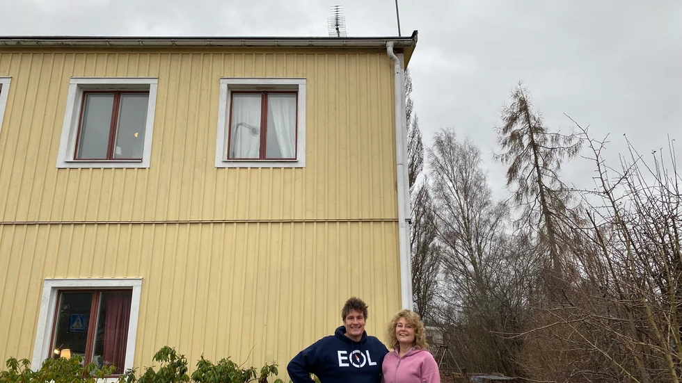Olle och Lotten Bergman har fått ett nytt larm på taket.