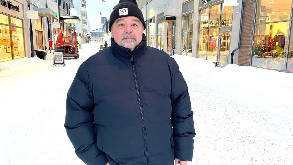Pasi Oja, Kiruna, känner entusiasm för besöket och är glad för att Sverige är med i EU. 