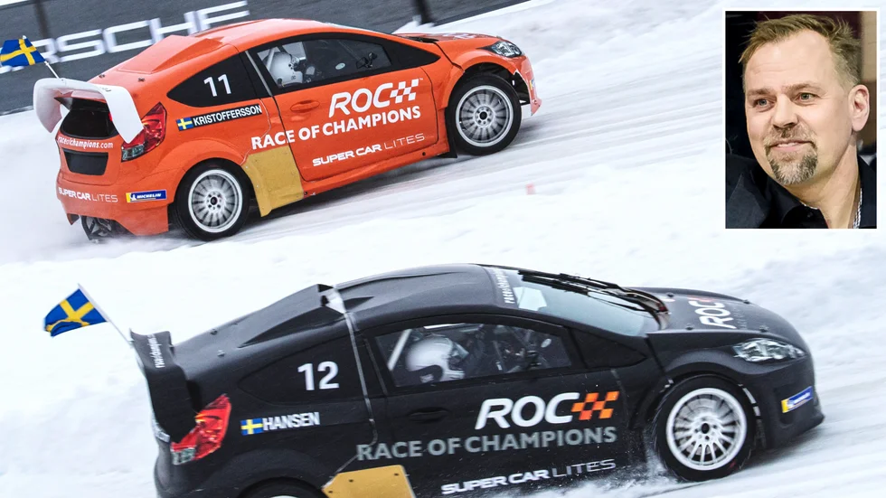 Tomas Holmström ställer upp i Race of Champions så kallade "Celebrity Race" vid Pite Havsbad. (Arkivbilder)