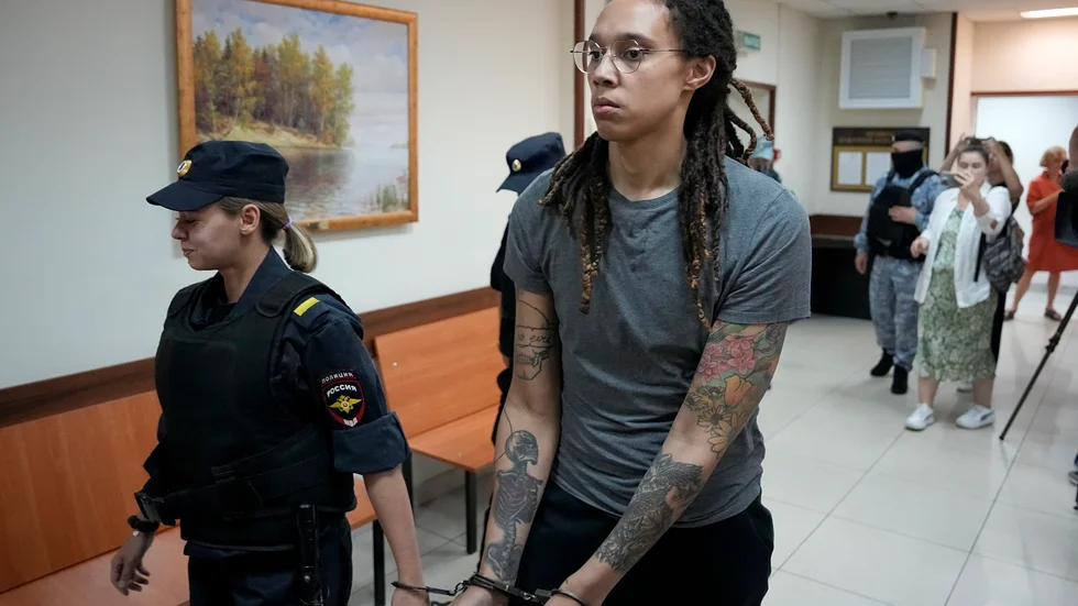 Brittney Griner är dömd till nio års fängelse för narkotikainnehav. Arkivbild.