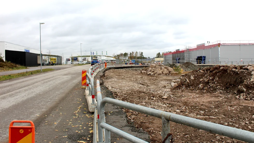 Det byggs för fullt på Lunnargatan vid Ljungheden. Lager 157 kommer ligga i en av de lokaler som nu byggs mittemot Jysk, ungefär. 