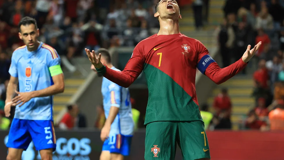 Portugals anfallsstjärna Cristiano Ronaldo. Arkivbild