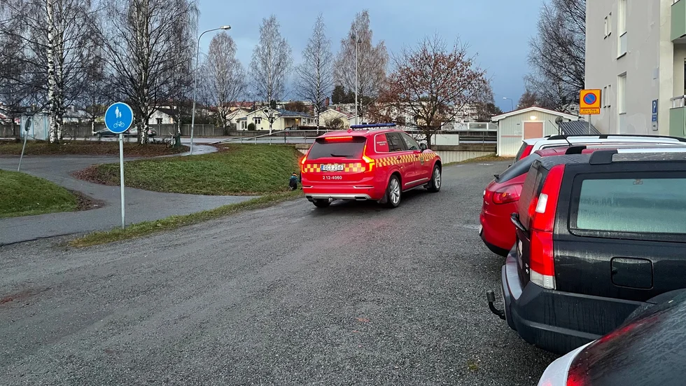 På fredagsmorgonen larmades räddningstjänsten till en lägenhet på Norrböle.