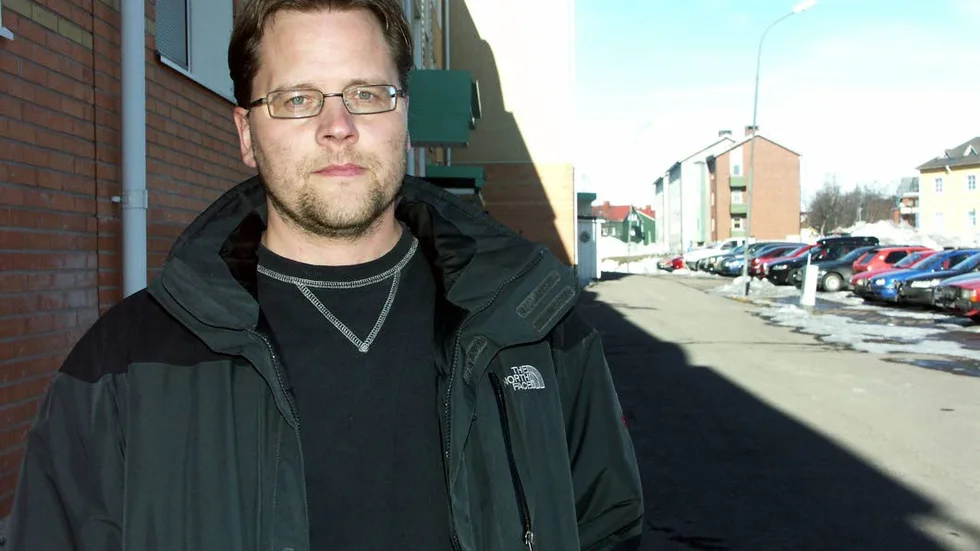 HOPPFULLT. Joakim Sevä ordförande för Byggnadsfacket Norrbotten.