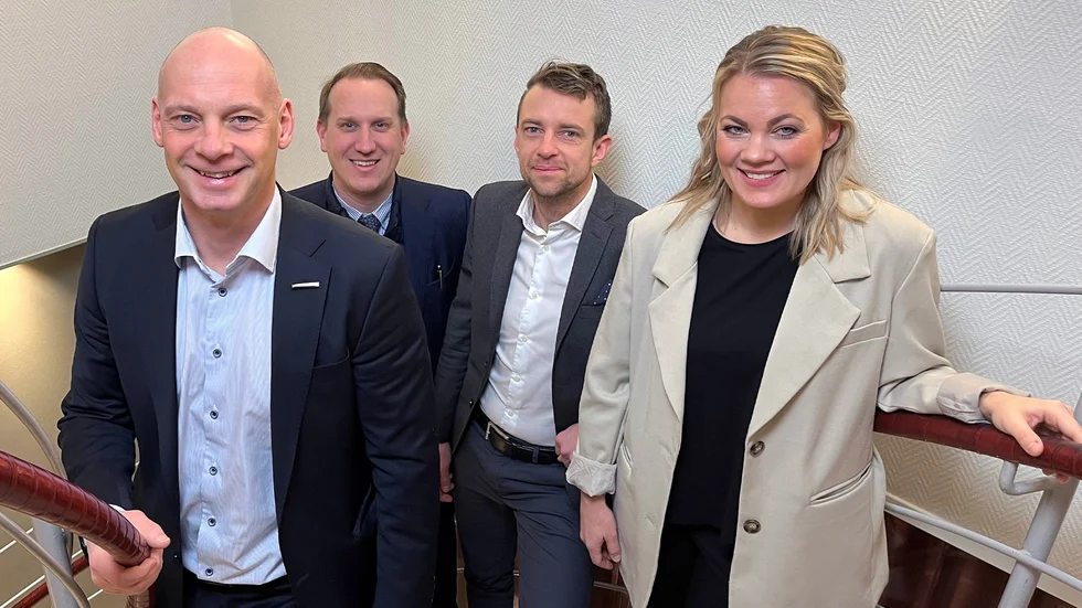  Från vänster: Marcus Conrad, Anders Möller, Rickard Gillberg, Linda Löfgren. 