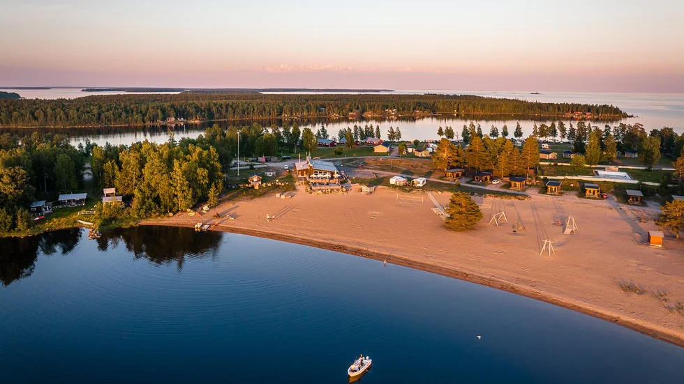 Turismen i Kalix växer mest i hela länet. Bilden är från Frevisören camping och havsbad.