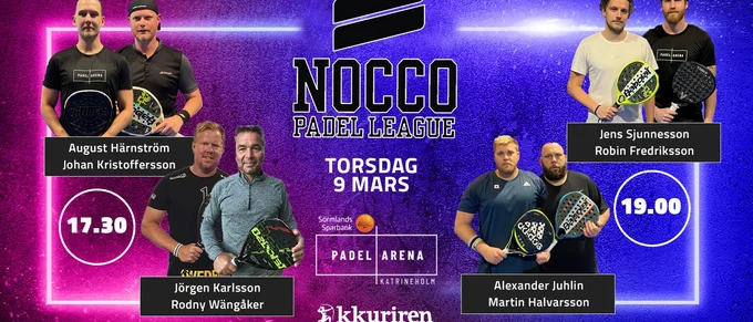Nocco Padel League – vi sände dubbla matcher