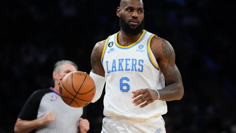 Los Angeles Lakers får klara sig utan storstjärnan LeBron James den närmaste tiden. Arkivbild.