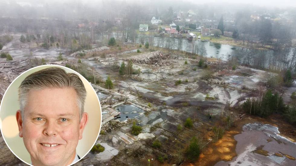 Läget intill ån har onekligen potential för en framtida exploatering av attraktiva bostäder. Men kostnaderna för marksanering utgör en hinder för investerare. Pontus Friberg, från markägaren Setra group, är inte främmande för att låta området utvecklas för småskalig industri.