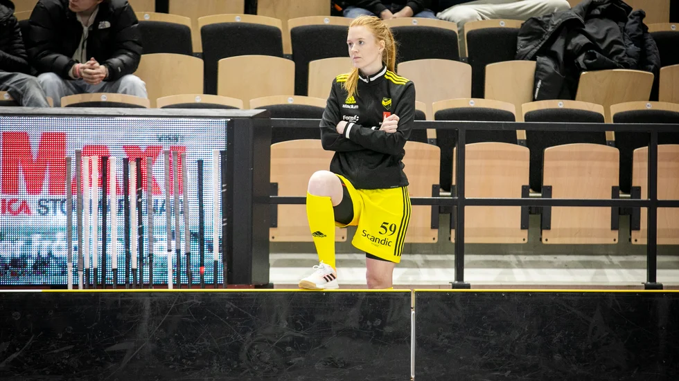 Stina Ander skadade ryggen mot Sirius. 
