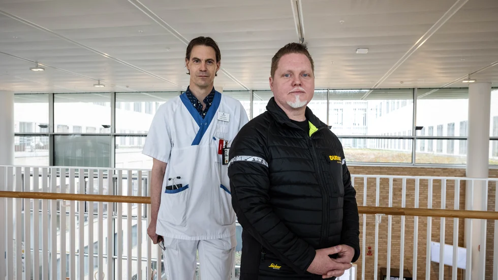 Johan Brolin från Järlåsa som behandlats med immunterapi av Gustav Ullenhag, cancerläkare och Sveriges första professor i immunterapi. 