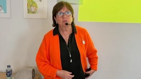 Demensförbundets ordförande Liselotte Björk gästade Älvsbyn och föreläste om demenssjukdomar.