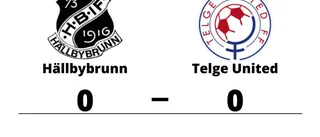 Hällbybrunn och Telge United kryssade